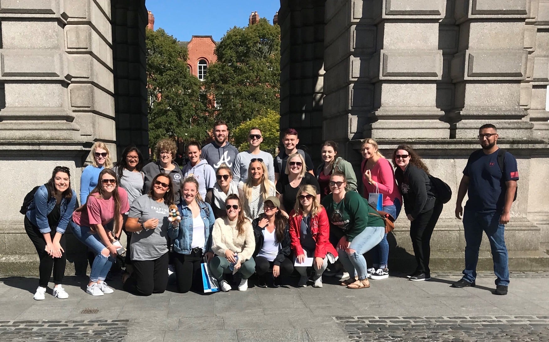 International studies students posing in Ireland