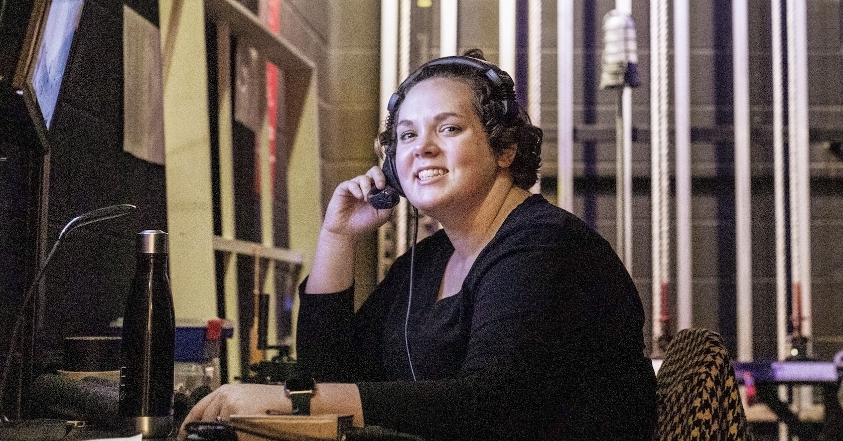 Theatre technical student