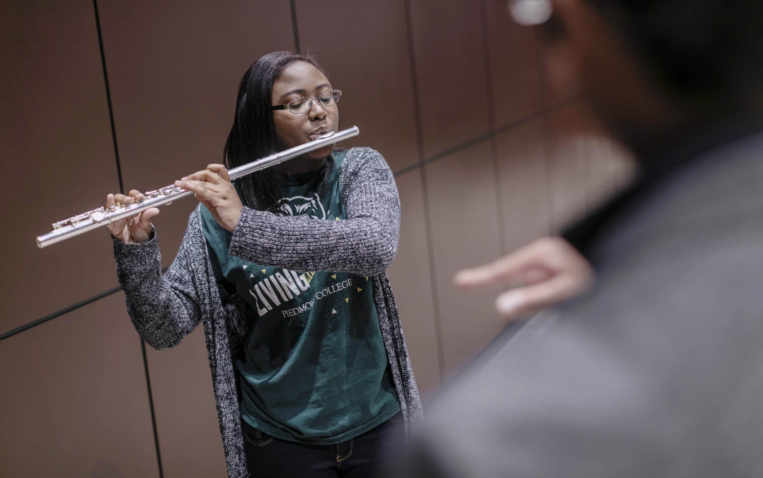 5 Degrees campus shoot: Conservatory Music students in the Conservatory of Music