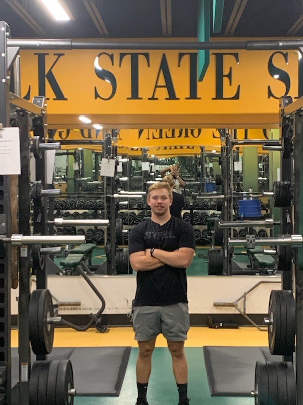 Piedmont University alumnus Killian McClain is now a an assistant strength and conditioning coach and adjunct professor at Norfolk State University.