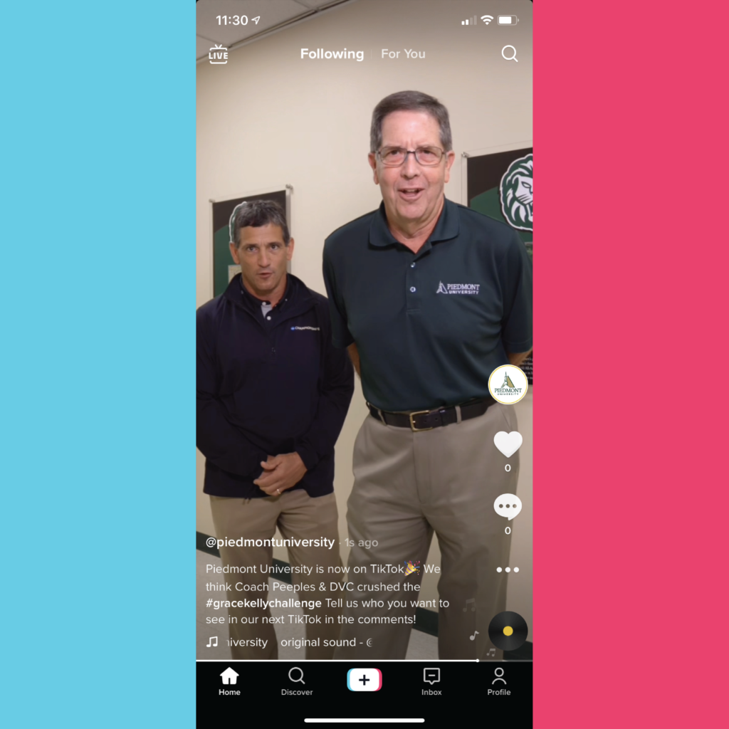 Piedmont University is now on TikTok.