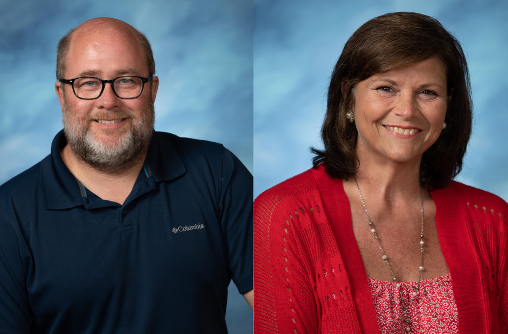 Chris Kelly and Leslie Jones headshots