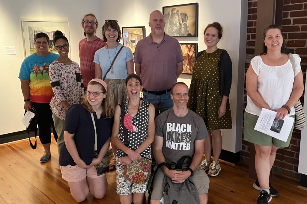 teachers in the museum at Piedmont