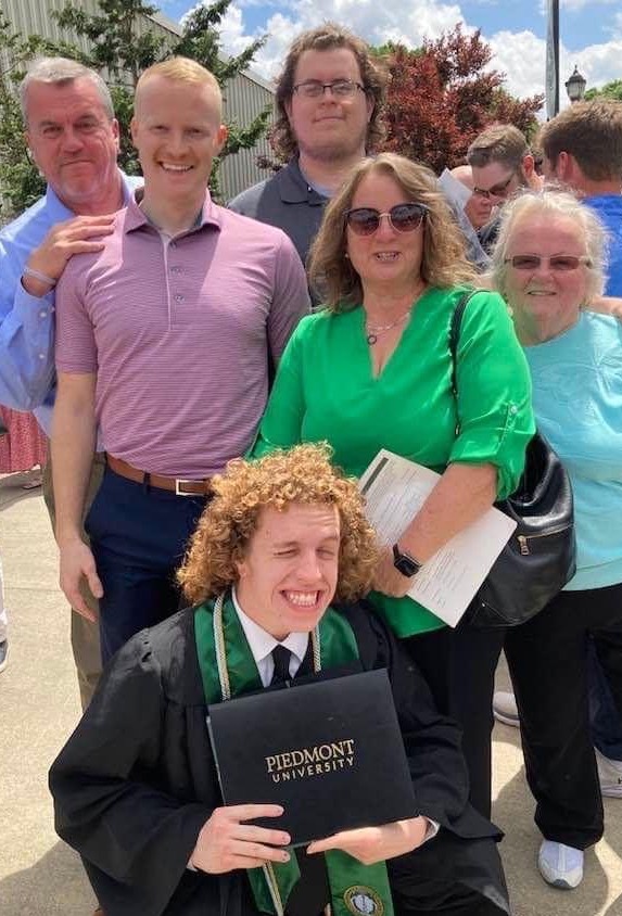 Family at graduation