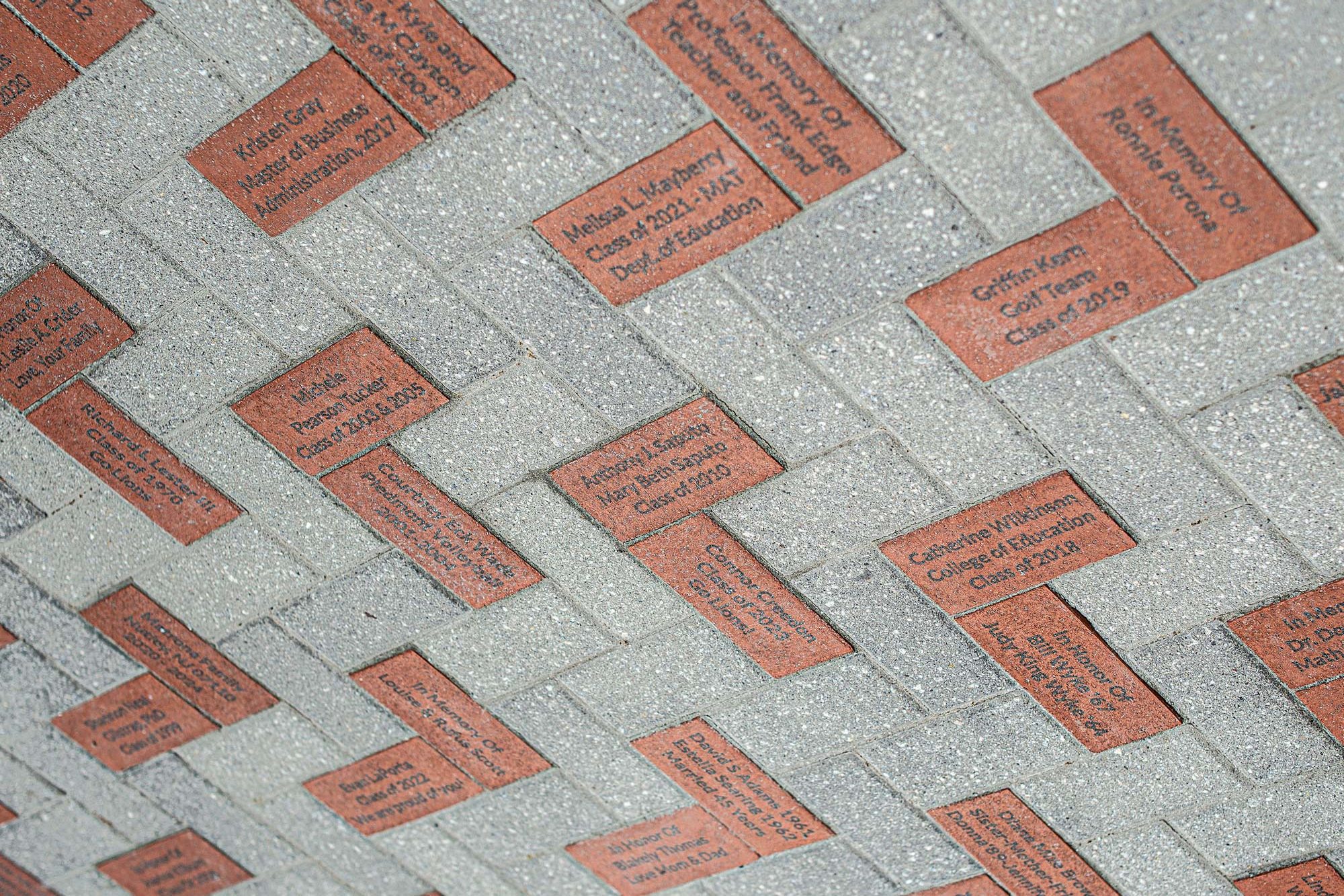 brick pavers for alumni plaza
